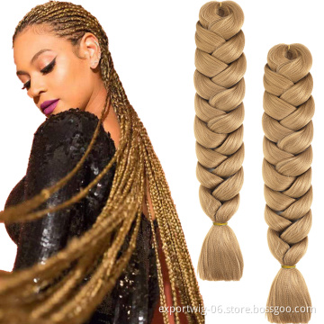 Ombre Big Curly Wavy Braiding Hair Jumbo Hair Colorful Synthetic Wholesale Wave Curly Crochet Braids Hair Extensions